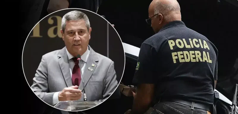 Braga Netto sendo conduzido pela Polícia Federal durante operação no Rio de Janeiro.