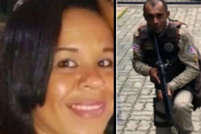 Soldado da PM e vítima de feminicídio em Simões Filho