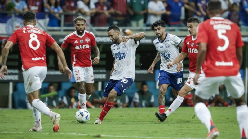 Bahia e Internacional ficam no empate pela Libertadores em jogo emocionante