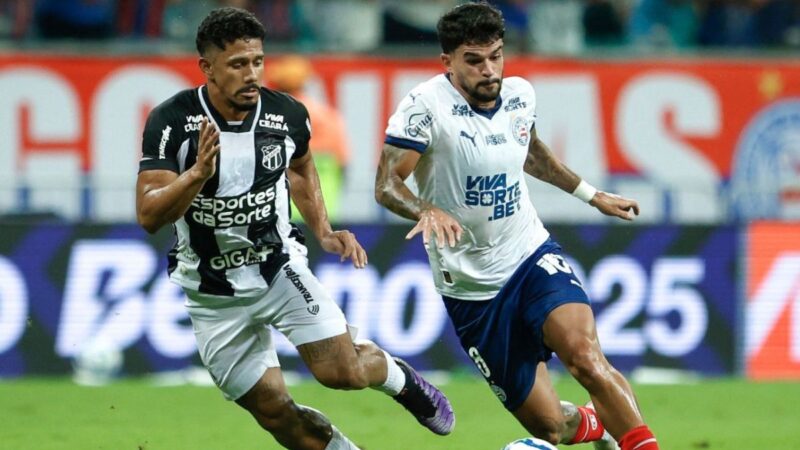 Bahia vence Ceará no Brasileirão com gol de pênalti no fim