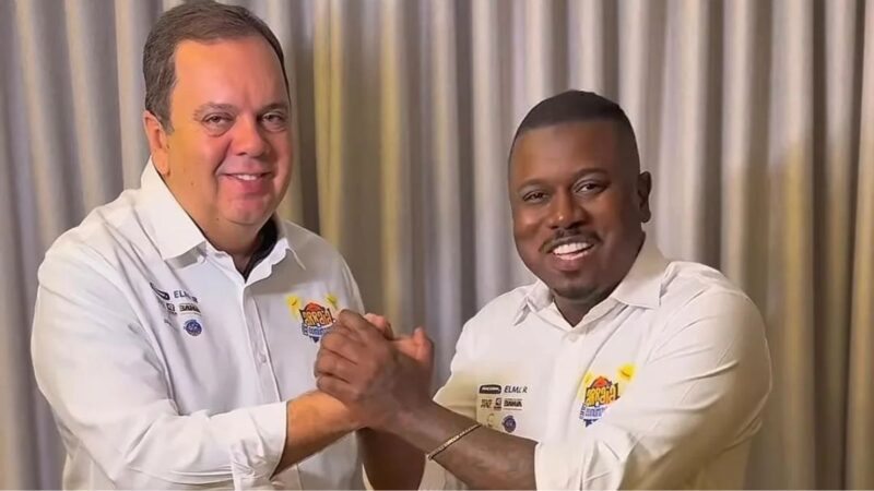 Pancadinha aparece com Elmar em Itabuna após críticas de ACM Neto