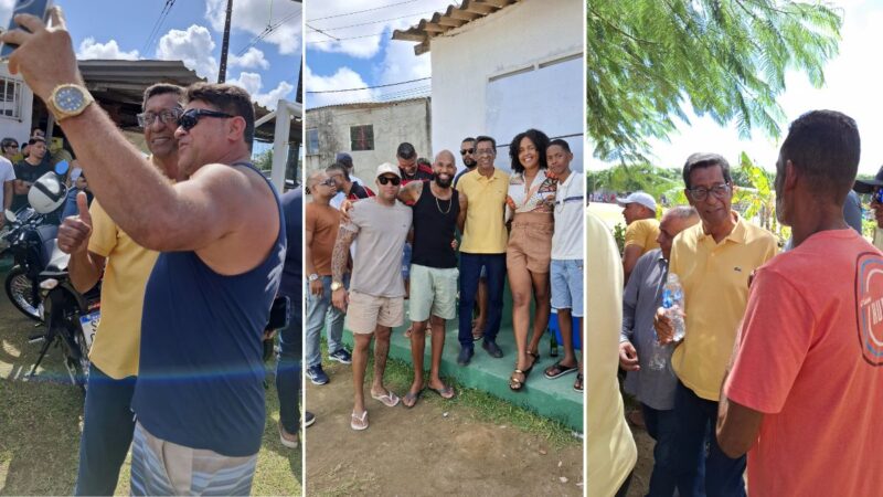 edson almeida cumprimenta torcedores durante final da copa cia 2025 em simões filho