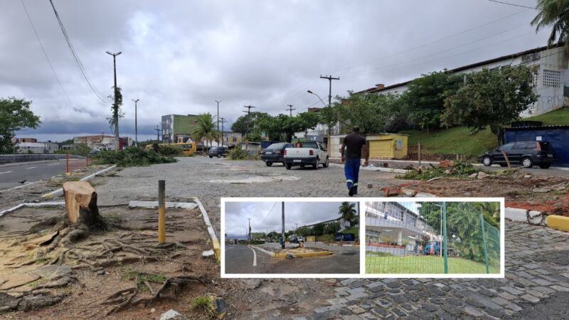 Simões Filho: paisagismo no centro, deslizamentos nos bairros