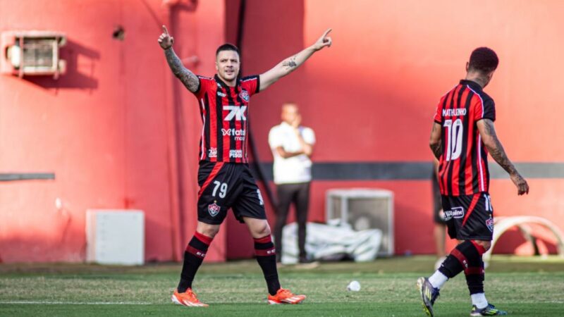 vitória vence o bragantino por 1 a 0 no barradão