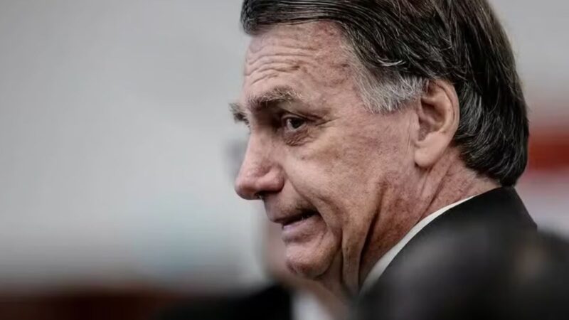 Jair Bolsonaro durante discurso citado em processo por tentativa de golpe