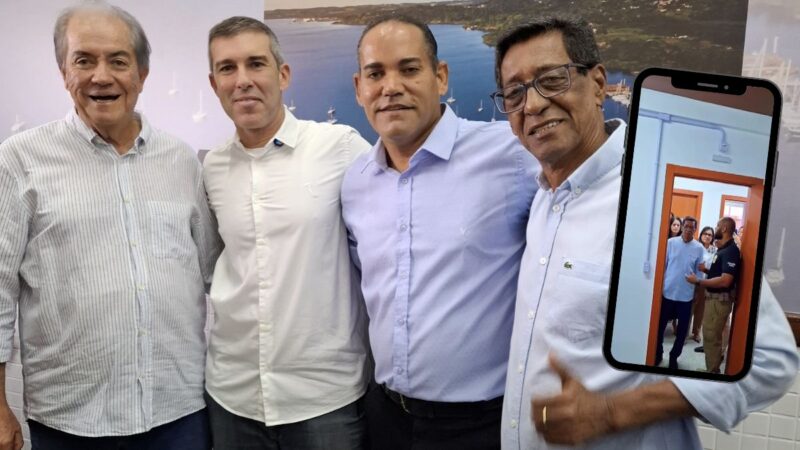 Edson Almeida na inauguração da nova sede da 22ª Delegacia Territorial em Simões Filho