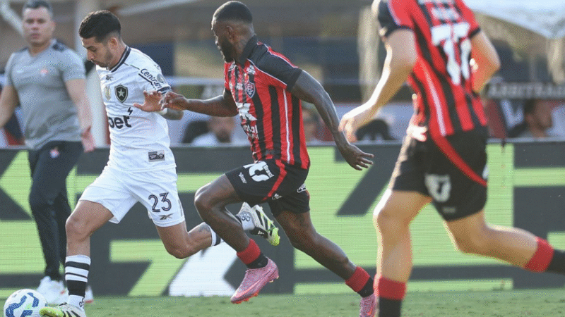 Vitória e Botafogo empatam no Barradão pelo Brasileirão 2025