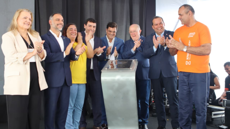 Fachada da nova fábrica da Xpert Pack em Feira de Santana após inauguração