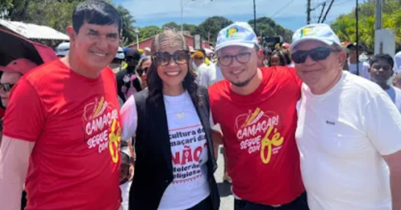 Fiéis e lideranças caminham na Lavagem de Monte Gordo e Guarajuba em homenagem a São Francisco de Assis
