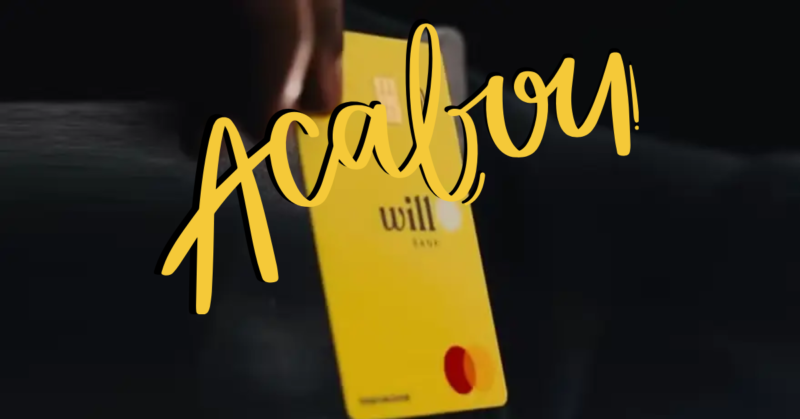 Aplicativo do Will Bank exibido na tela de smartphone após anúncio de liquidação extrajudicial pelo Banco Central.