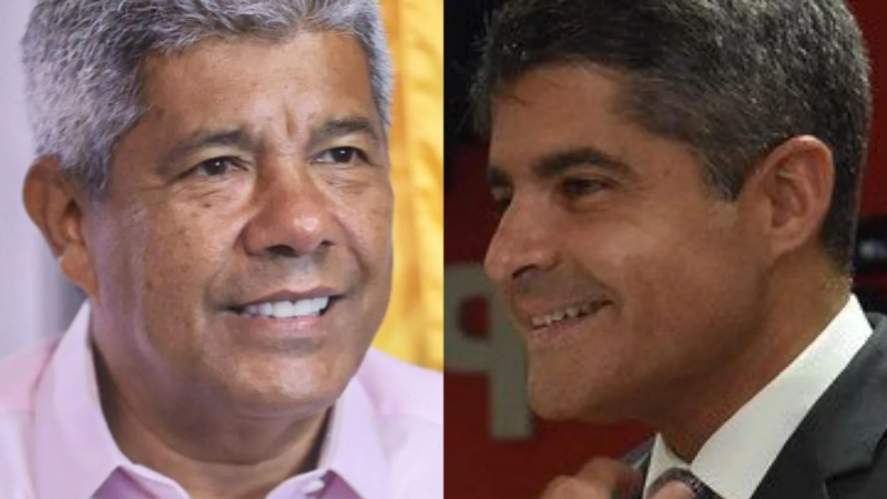 Gráfico de pesquisa TML mostra Jerônimo Rodrigues com 52,51% e ACM Neto com 35,65% na disputa pelo Governo da Bahia