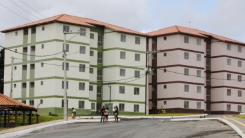 Conjunto habitacional em construção do Minha Casa Minha Vida em Simões Filho