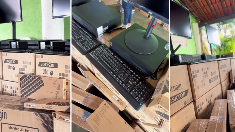 Entrega de computadores pela Prefeitura de Simões Filho para modernizar a Assistência Social e melhorar o atendimento