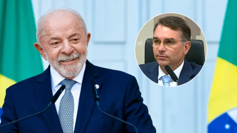 Fotografia do presidente Lula sorrindo, ilustrando matéria sobre a liderança nas pesquisas de intenção de voto.