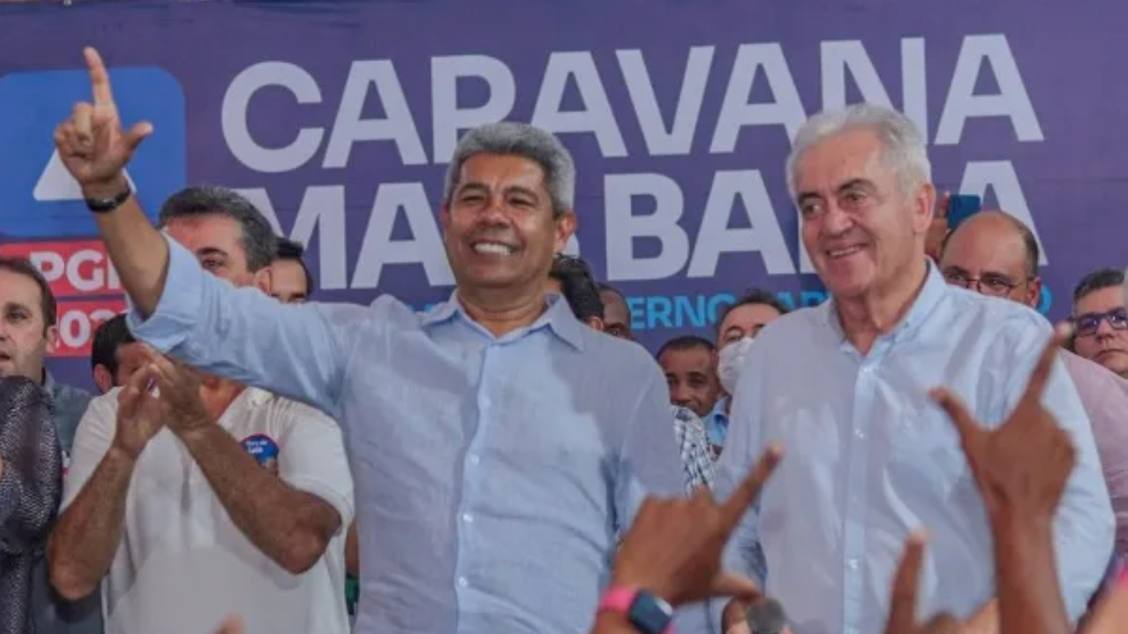 Fotografia do senador Otto Alencar e do governador Jerônimo