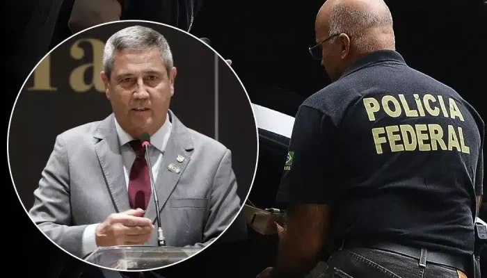 Braga Netto sendo conduzido pela Polícia Federal durante operação no Rio de Janeiro.