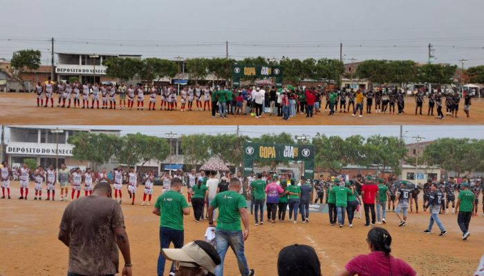Copa Cia estreia sob chuvas intensas: campo de terra alagado e ausências políticas marcam evento
