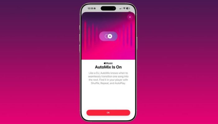 Apple Music lança transições automáticas estilo DJ com inteligência artificial