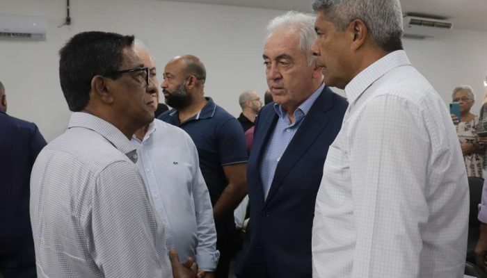 Edson Almeida com o Governador Jerônimo, o Senador Otto Alencar e o Deputado Estadual Eduardo Alencar
