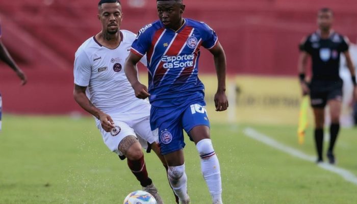 Empate sem gols entre Bahia e Jacuipense no Campeonato Baiano.