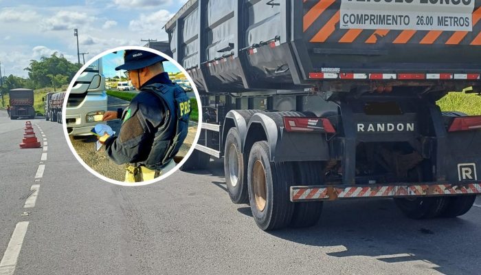 Polícia Rodoviária Federal reforça fiscalização de caminhões em Simões Filho