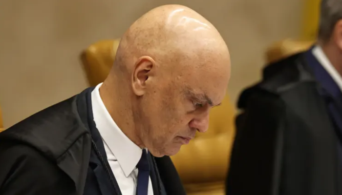 Plenário do STF durante sessão sobre o caso Moraes-Master