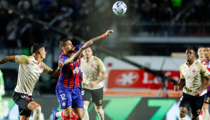 Bahia perde para o Vasco por 3 a 1 em São Januário pelo Brasileirão