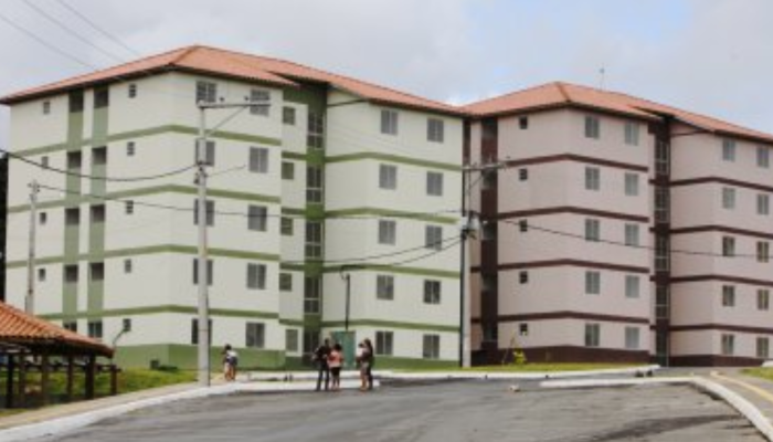 Conjunto habitacional em construção do Minha Casa Minha Vida em Simões Filho