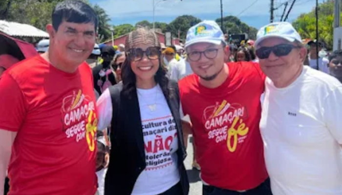 Fiéis e lideranças caminham na Lavagem de Monte Gordo e Guarajuba em homenagem a São Francisco de Assis