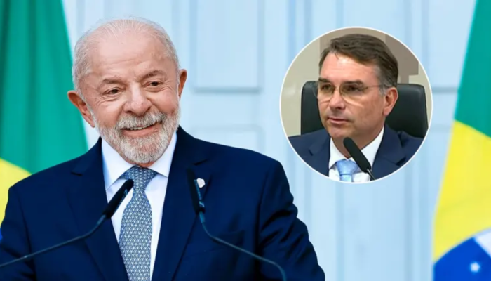 Fotografia do presidente Lula sorrindo, ilustrando matéria sobre a liderança nas pesquisas de intenção de voto.