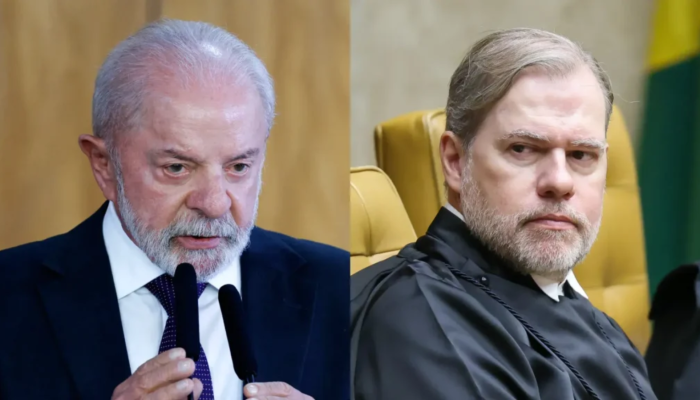 Lula e ministro Dias Toffoli em imagens separadas em meio à crise envolvendo o banco Master