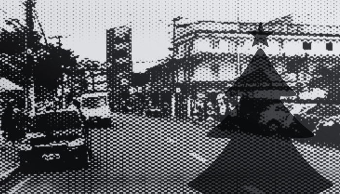 Vila Natalina em Simões Filho com decoração simples e ornamentação de baixo custo.