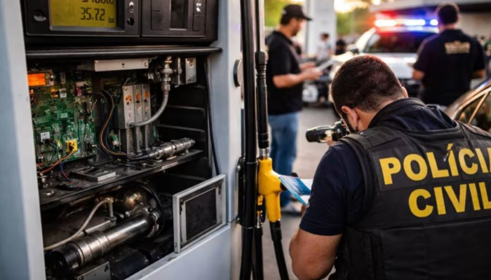 Fraude em postos de gasolina; Simões Filho; golpe no abastecimento; adulteração de combustível; Polícia Civil; Operação Acesso Remoto.