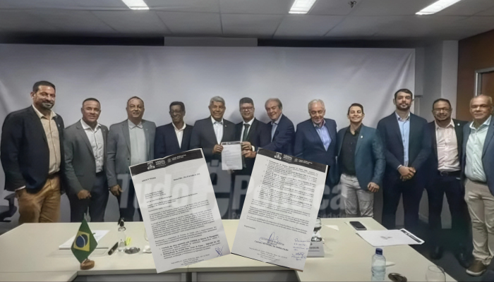Reunião entre vereadores de Simões Filho e governador da Bahia sobre demandas do município